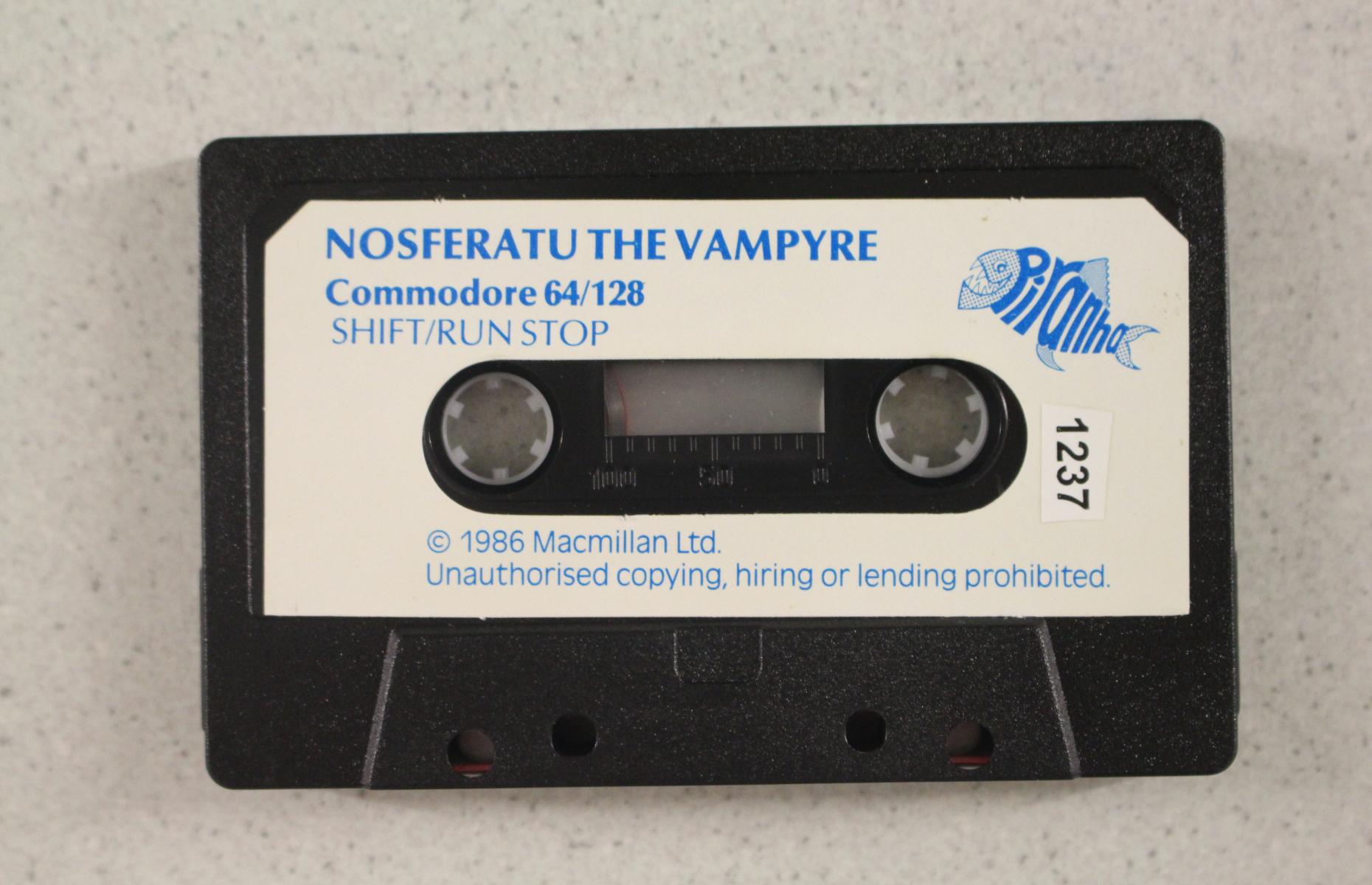 Kassette von dem Arcade-Spiel &quot;Nosferatu the Vampyre&quot;