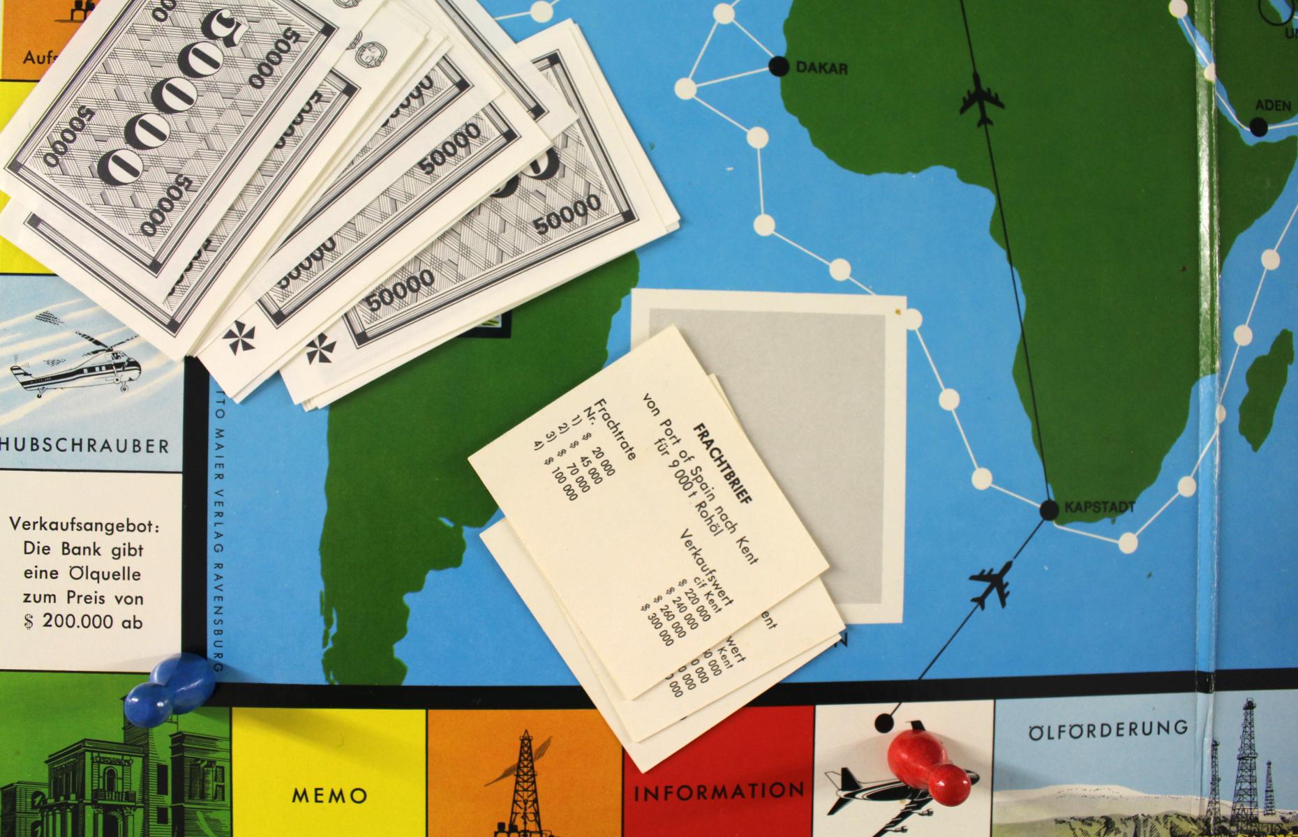 Hier sieht man Details des Spiels &quot;Öl für uns alle&quot;