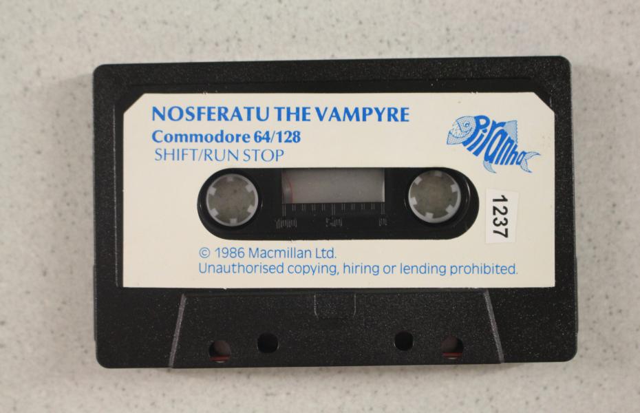 Kassette von dem Arcade-Spiel "Nosferatu the Vampyre"