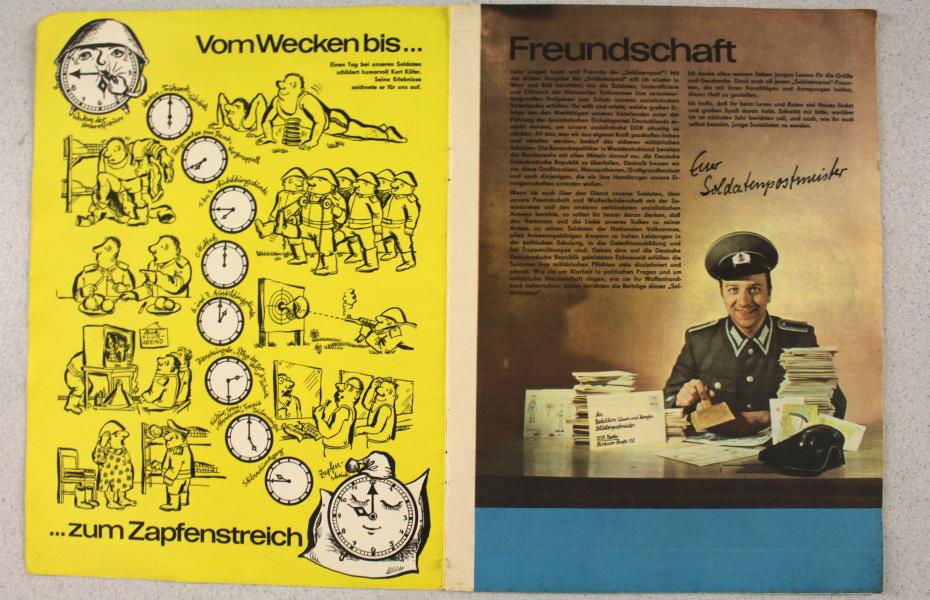 Das sind die ersten zwei Seiten der Soldatenpost. Hier werden "die jungen Leser" adressiert 